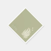 Fern & Butterflies | Weddenschappen — Napkins Servet (Hoek)