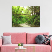 Fern Canyon I in Redwood National Park Canvas Afdruk (Insitu (Woonkamer))