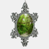 Fern Canyon I in Redwood National Park Tin Sneeuwvlok Ornament (Links)
