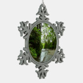 Fern Canyon II in Redwood National Park Tin Sneeuwvlok Ornament (Links)