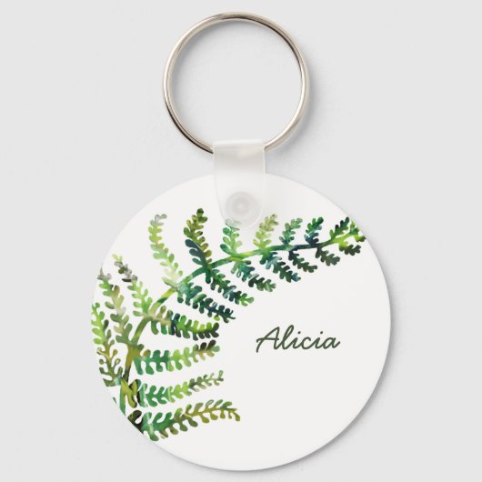 Fern Custom Name Sleutelhanger (Voorkant)