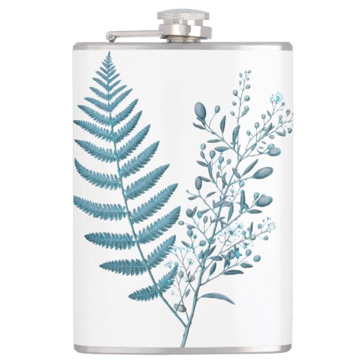Fern designed flask heupfles (Voorkant)