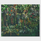 fern en plant decoreren op de muur cadeaupapier (Vlak)