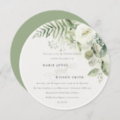 Fern Eucalyptus Greenergy Foliage Couples Shower Kaart (Voorkant / Achterkant)