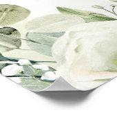 Fern Eucalyptus Greenery Fauna Verloving Welkom Poster (Hoek)