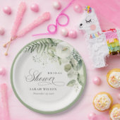 Fern Eucalyptus Greenery Foliage Vrijgezellenfeest Papieren Bordje (Feest)