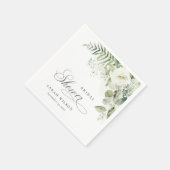 Fern Eucalyptus Greenery Foliage Vrijgezellenfeest Servet (Hoek)