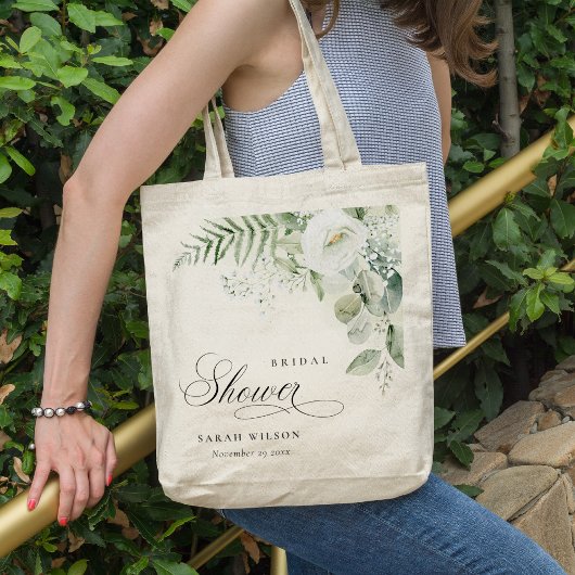 Fern Eucalyptus Greenery Foliage Vrijgezellenfeest Tote Bag