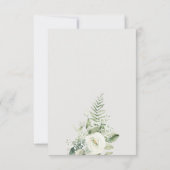 Fern Eucalyptus Greenery Foliage Wedding RSVP Kaart (Achterkant)