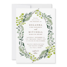 Fern Eucalyptus Hand-Drawn Greenery Wedding