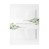 Fern Eucalyptus Hand-Drawn Greenery Wedding Uitnodigingen Wikkel (Voorkant Voorbeeld)