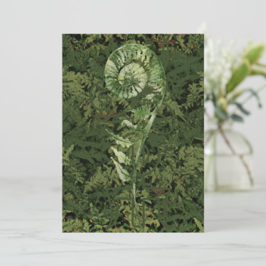 Fern Feestdagenkaart (Staand voorkant)