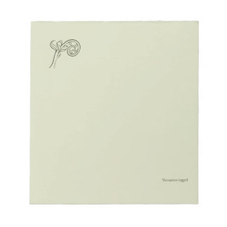 Fern Fiddlehead- Botanists Pause- Minimal Notitieblok