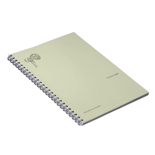 Fern Fiddlehead- Botanists Pause- Minimal Notitieboek (Rechterzijde)