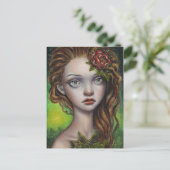 Fern Flower Briefkaart (Staand voorkant)