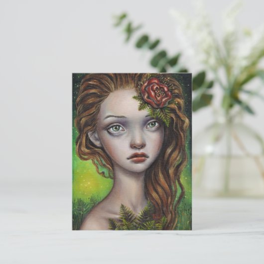 Fern Flower Briefkaart (Staand voorkant)