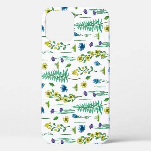 Fern Flowers Naadloze Natuur Patroon Case-Mate iPhone Case (Achterkant)