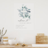 Fern Foliage Cross First Poster (Keuken)
