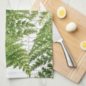 Fern French Script Kitchen Hand Towel Theedoek (Quarter Fold)