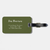 Fern Frond Bagagelabel (Achterkant horizontaal)