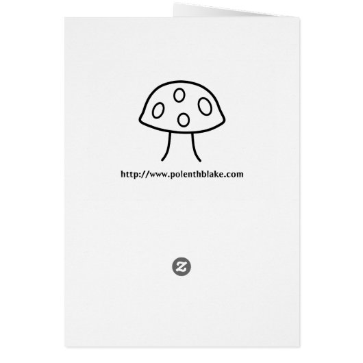 Fern Frond Blank Note Card (Achterkant)