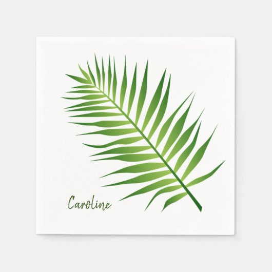 Fern Frond Design Paper Napkins Servet (Voorkant)