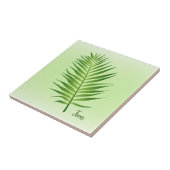 Fern Frond Leaf Ceramic Tegel Tegeltje (Zijkant)