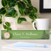 Fern Frond Silhouette Aangepaste naam en titel Naambordje