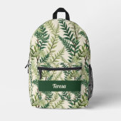 Fern Fronds Bedrukte Rugzak (Voorkant)