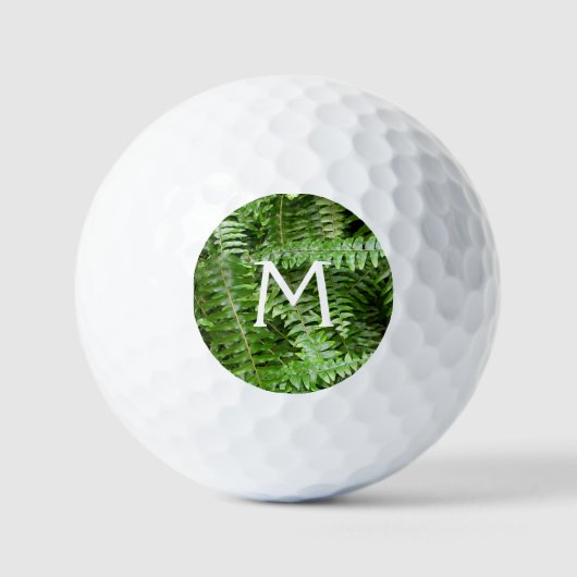 Fern Fronds I Green Nature Golfballen (Voorkant)