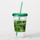 Fern Fronds I Green Natuur Acryl Drinkbeker (Achterkant)