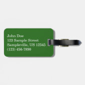 Fern Fronds I Green Natuur Bagagelabel (Achterkant horizontaal)