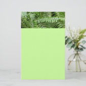 Fern Fronds I Green Natuur Briefpapier (Staand voorkant)