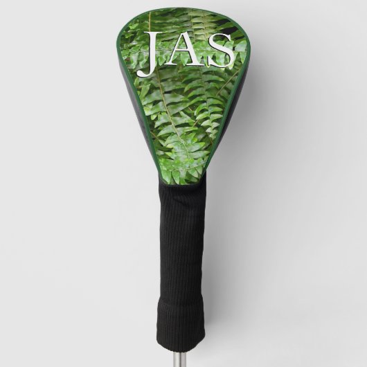 Fern Fronds I Green Natuur Golfheadcover (Voorkant)