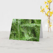 Fern Fronds I Green Natuur Kaart (Gele Bloem)