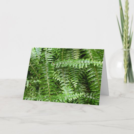 Fern Fronds I Green Natuur Kaart (Voorkant)