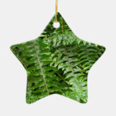 Fern Fronds I Green Natuur Keramisch Ornament (Voorkant)