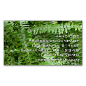 Fern Fronds I Green Natuur Magnetisch Visitekaartje (Voorkant)