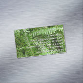 Fern Fronds I Green Natuur Magnetisch Visitekaartje (Voorbeeld)