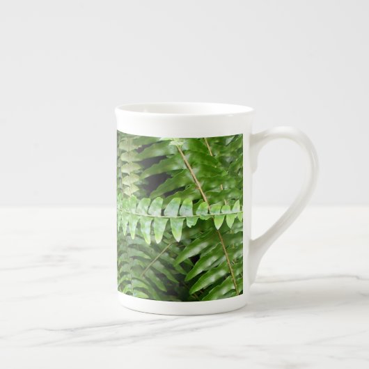 Fern Fronds I Green Natuur Porselein Kop (Rechts)