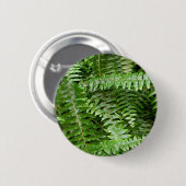 Fern Fronds I Green Natuur Ronde Button 5,7 Cm (Voorkant /achterkant)