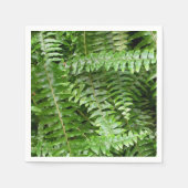 Fern Fronds I Green Natuur Servet (Voorkant)