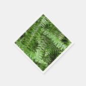 Fern Fronds I Green Natuur Servet (Hoek)