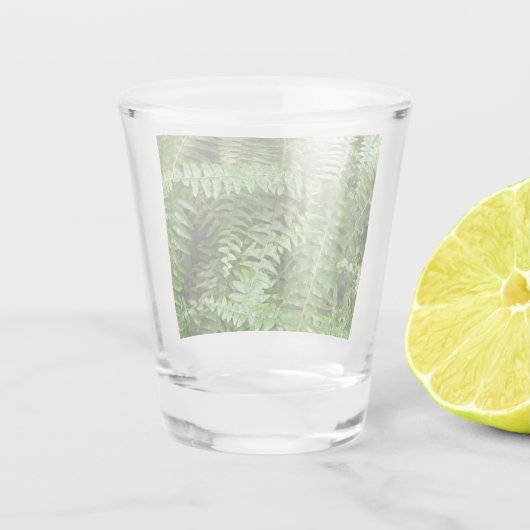 Fern Fronds I Green Natuur Shot Glas (Achterkant)
