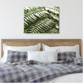 Fern Fronds II Donkere groene Natuur Canvas Afdruk (Insitu (Slaapkamer))