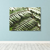 Fern Fronds II Donkere groene Natuur Canvas Afdruk (Insitu (Houten vloer))