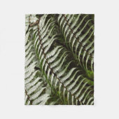 Fern Fronds II Donkere groene Natuur Fleece Deken (Voorkant)