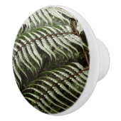 Fern Fronds II Donkere groene Natuur Keramische Knop (Rechts)