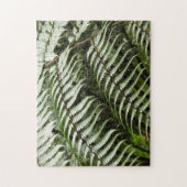 Fern Fronds II Donkere groene Natuur Legpuzzel (Verticaal)