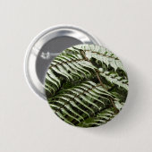Fern Fronds II Donkere groene Natuur Ronde Button 5,7 Cm (Voorkant /achterkant)